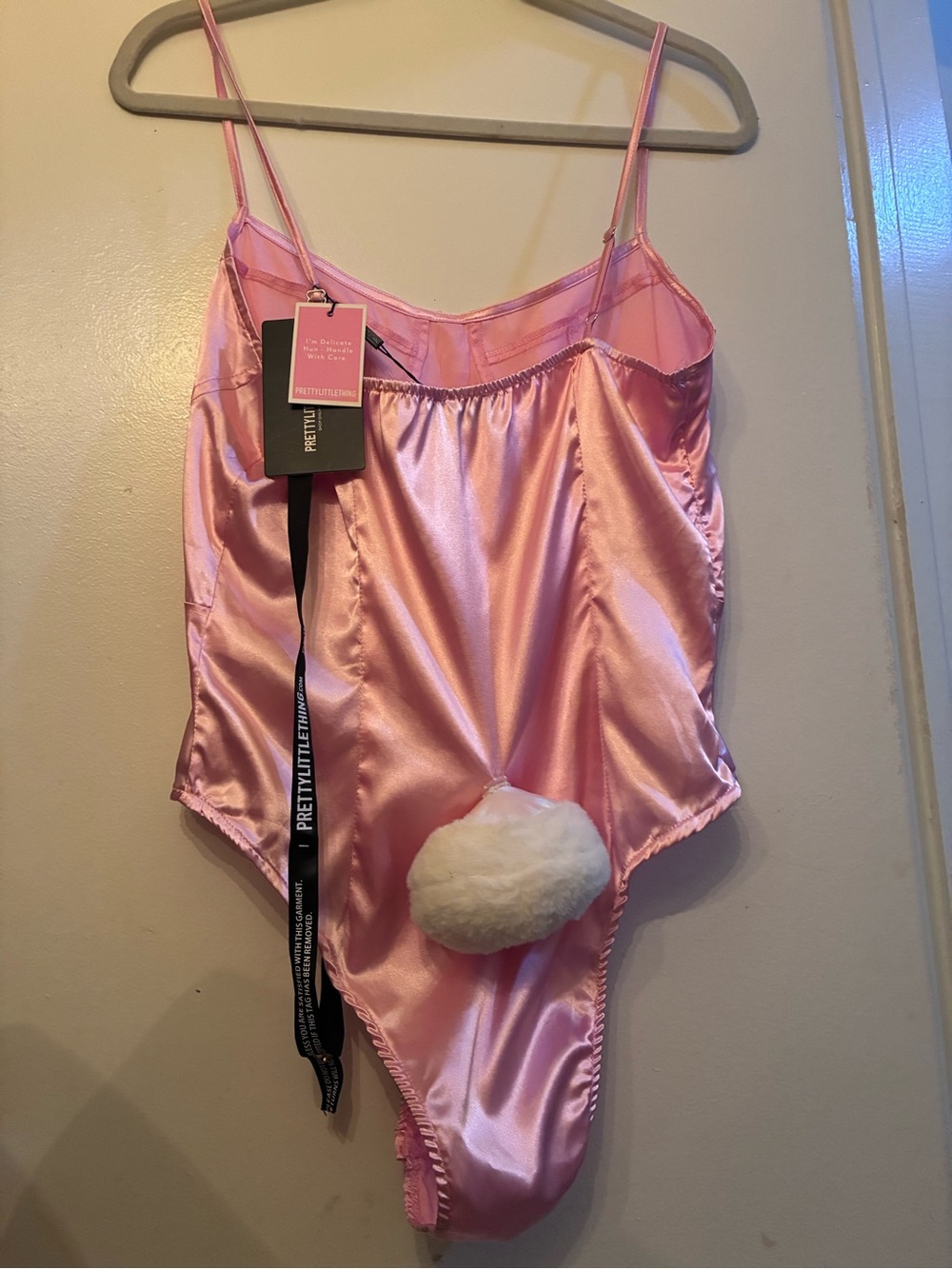 Bunny bodysuit detachable tail Bridget jones playboy bunny lingerie bunny suit L